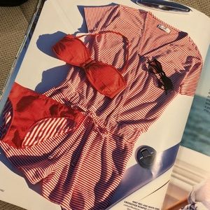 Vineyard Vines striped romper cover up size XXS